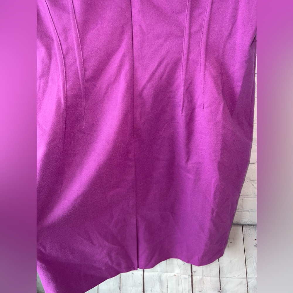 BRAND NEW Worthington Dark Purple Sleeveless Dress with Belt Buckle size 16 - Picture 11 of 14